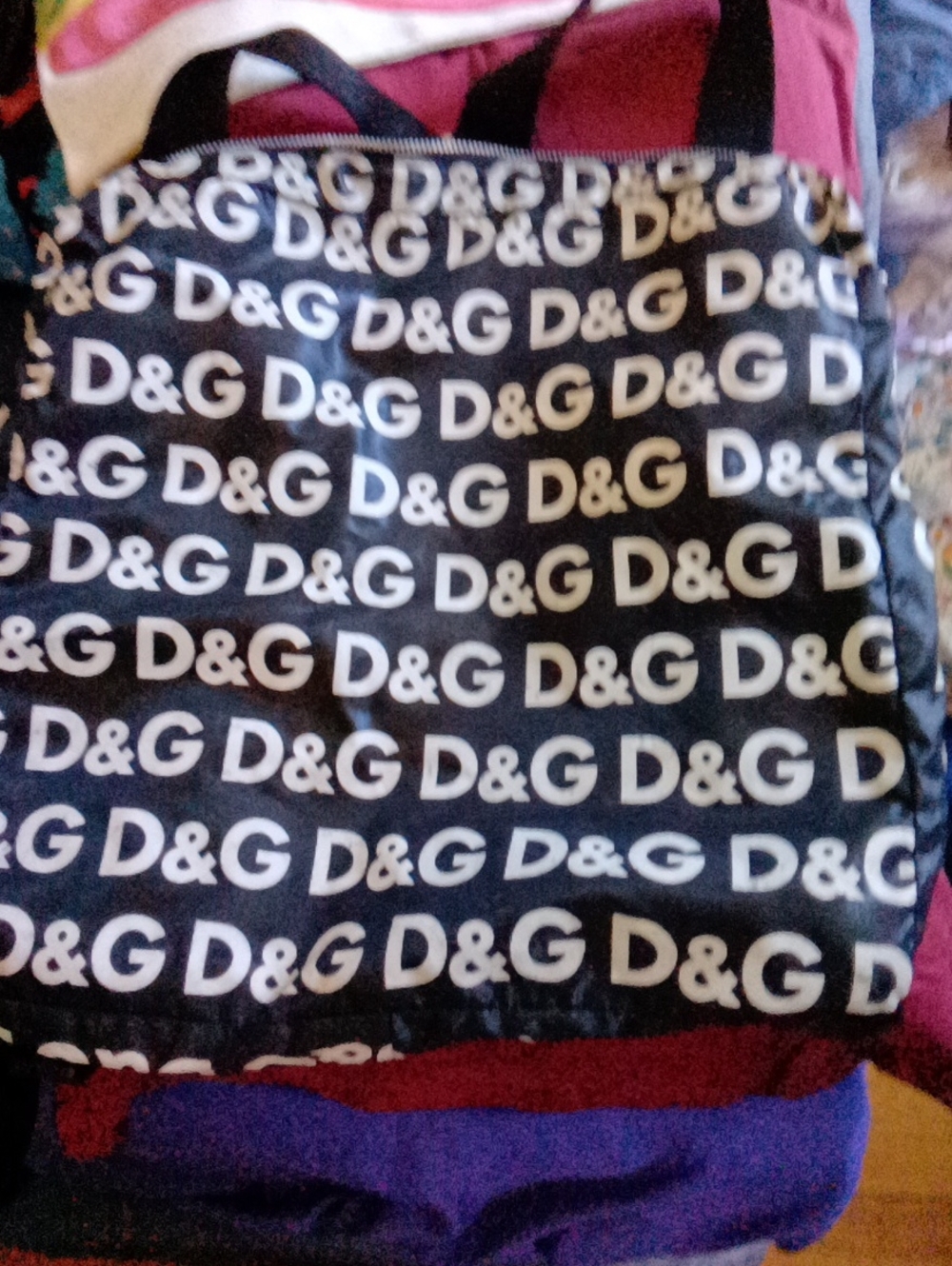 D&G Black & White Logo Kids Overalls